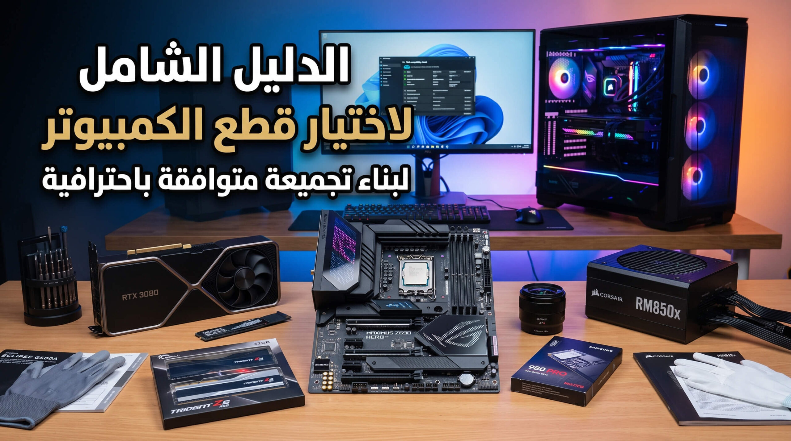 الدليل الشامل لاختيار قطع الكمبيوتر لبناء تجميعة متوافقة باحترافية