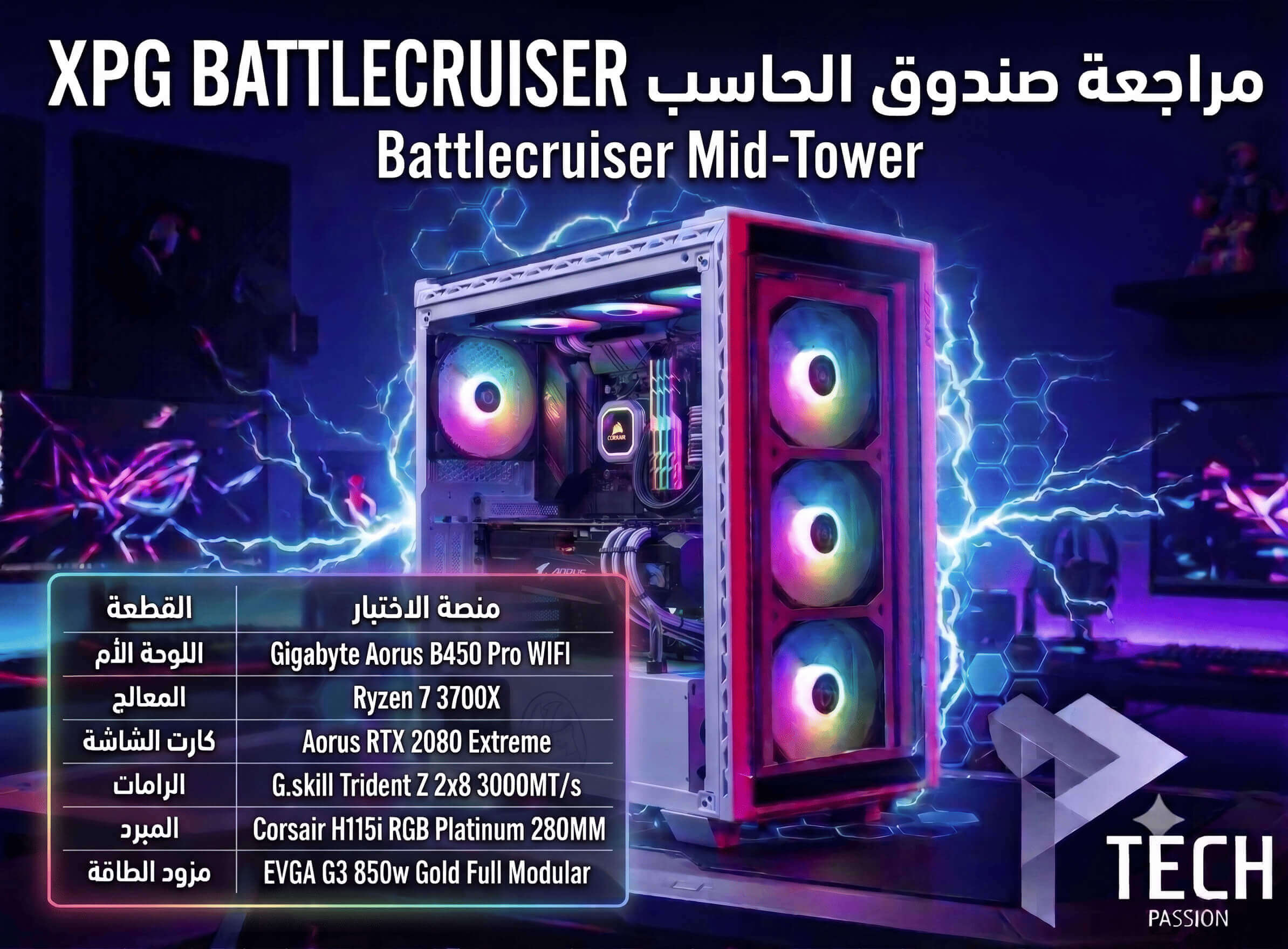 مراجعة صندوق الحاسب XPG Battlecruiser